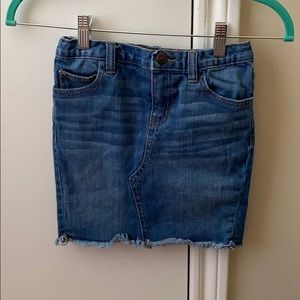 PEEK denim cutoff skirt 8